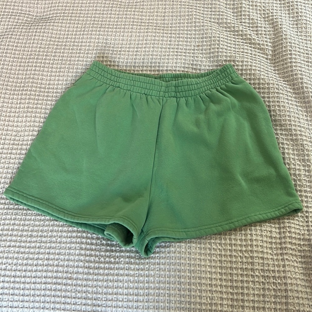 Princess Polly Sweat Shorts in Green